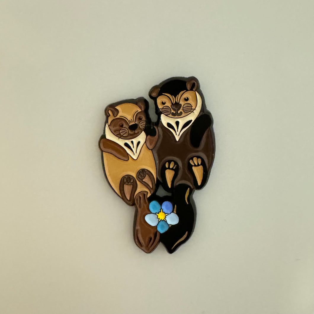 Love Otters Pin